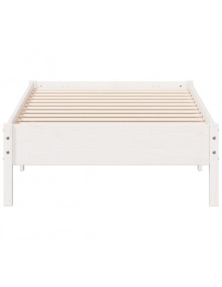 Giroletto Bianco 90x200 cm in Legno Massello di Pino