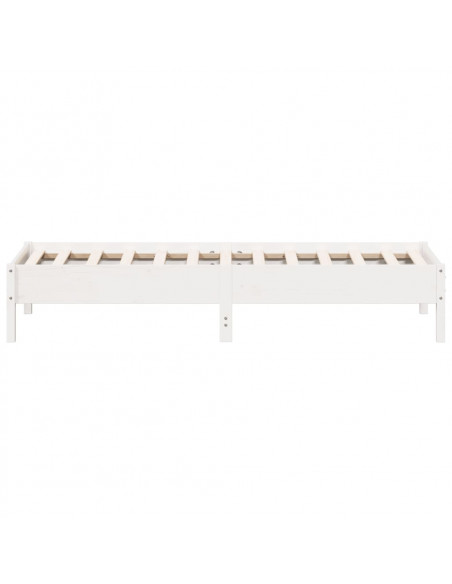 Giroletto Bianco 90x200 cm in Legno Massello di Pino