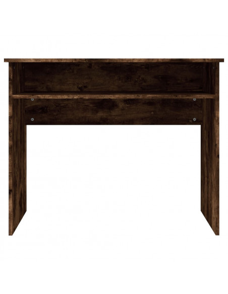 Scrivania Rovere Fumo 90x50x74 cm in Legno Multistrato