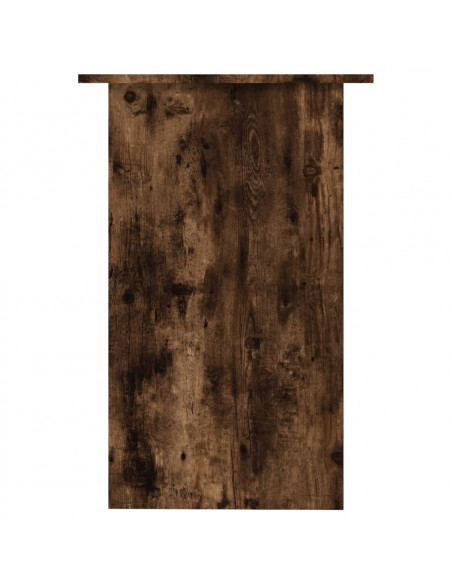 Scrivania Rovere Fumo 90x50x74 cm in Legno Multistrato