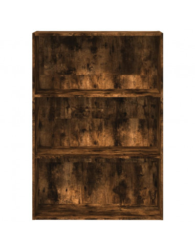 Libreria Rovere Fumo 80x30x114 cm in Legno Multistrato