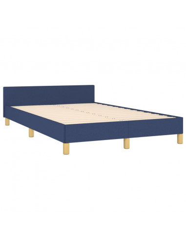 Giroletto con Testiera Blu 120x200 cm in Tessuto