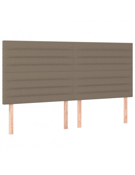 Giroletto senza Materasso Tortora 200x200 cm in Tessuto