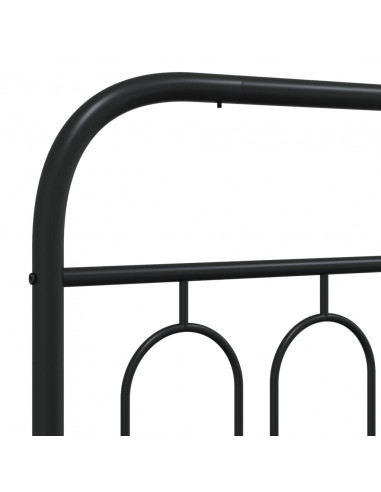 Testiera di Ricambio in Metallo Nero 80 cm