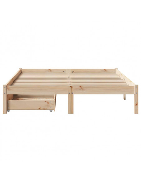 Letto senza Materasso 120x190 cm in Legno Massello di Pino