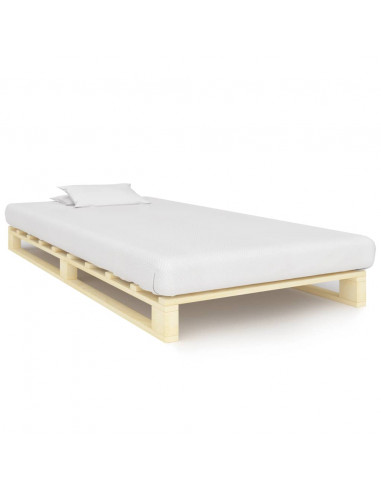 Giroletto in Pallet di Legno Massello di Pino 90x200 cm