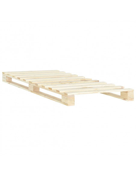 Giroletto in Pallet di Legno Massello di Pino 90x200 cm