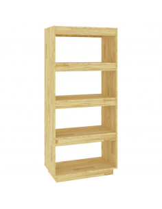 Libreria/Divisorio 60x35x135 cm in Legno Massello di Pino 2