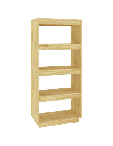 Libreria/Divisorio 60x35x135 cm in Legno Massello di Pino