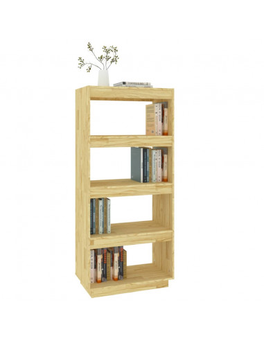 Libreria/Divisorio 60x35x135 cm in Legno Massello di Pino