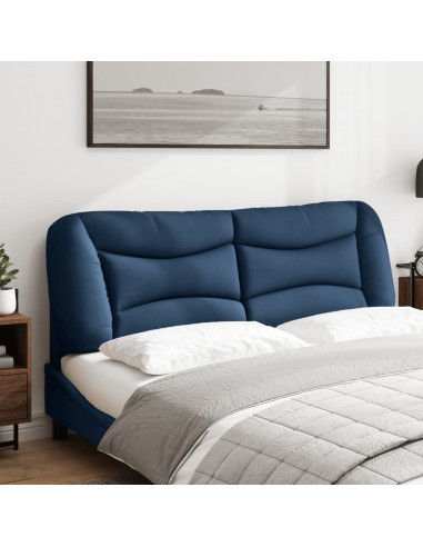Cuscino Testiera Blu 160 cm in Tessuto