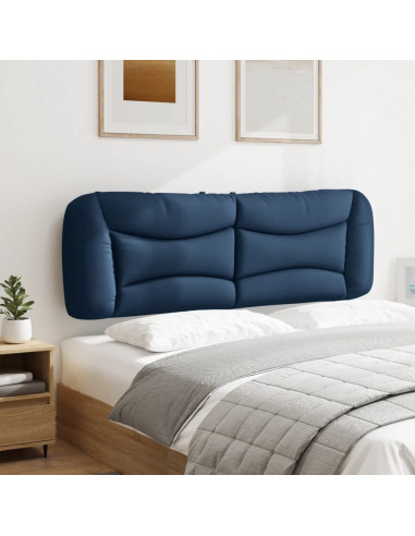 Cuscino Testiera Blu 160 cm in Tessuto