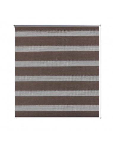 Tenda a rullo oscurante zebra 60x120cm caffé