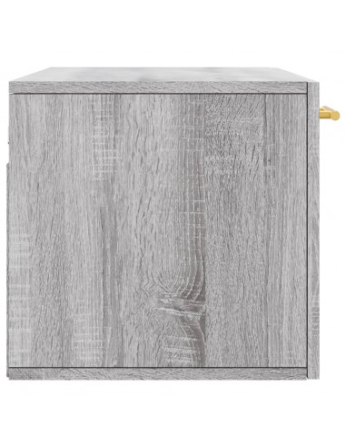Mobile a Parete Grigio Sonoma 80x36,5x35cm in Legno Multistrato