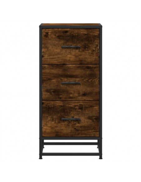 Credenza Rovere Fumo 35,5x35x76 cm in Truciolato