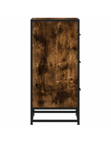 Credenza Rovere Fumo 35,5x35x76 cm in Truciolato