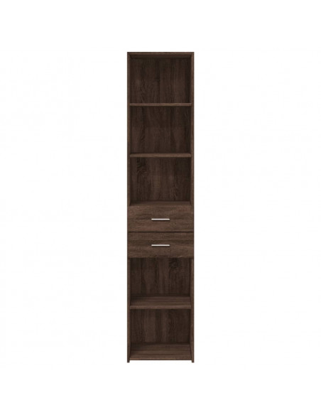 Credenza Marrone Rovere 40x42,5x185 cm in Legno Multistrato