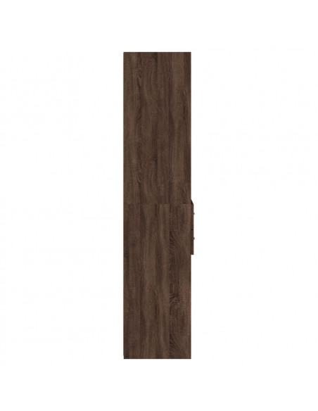 Credenza Marrone Rovere 40x42,5x185 cm in Legno Multistrato