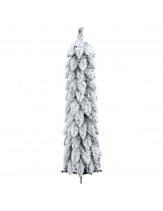 Albero di Natale Artificiale con 30 LED e Neve Floccata 60 cm
