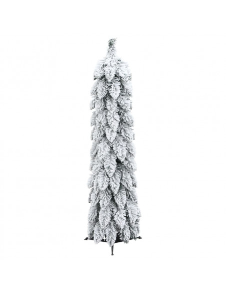Albero di Natale Artificiale con 30 LED e Neve Floccata 60 cm