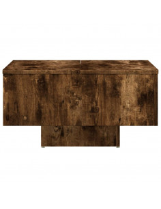 Tavolino Rovere Fumo 60x60x31,5 cm in Legno Multistrato