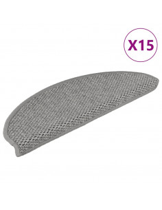 Tappeti Autoadesivi Scale Aspetto Sisal 15 pz 65x21x4 cm Talpa 2