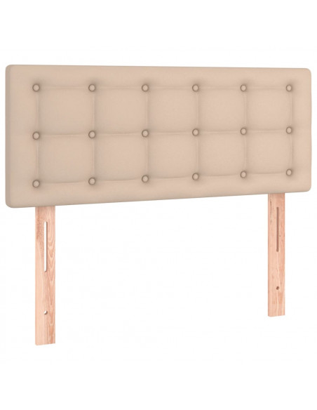 Testiera Cappuccino a LED 100x5x78/88 cm in Similpelle