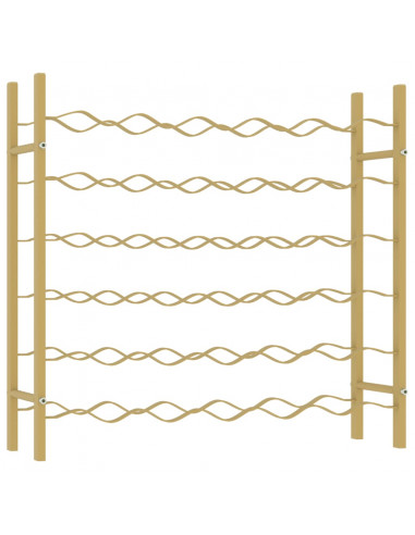 Portabottiglie per 36 Bottiglie Metallo Oro