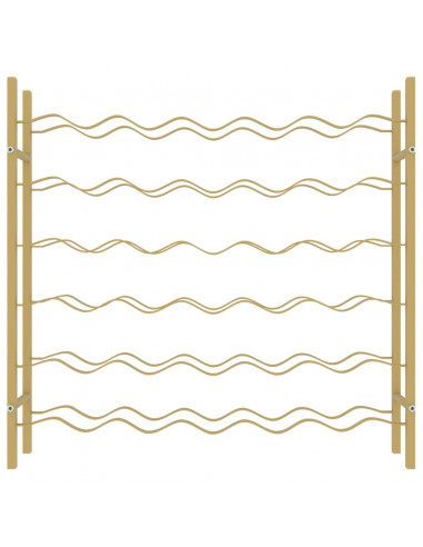 Portabottiglie per 36 Bottiglie Metallo Oro