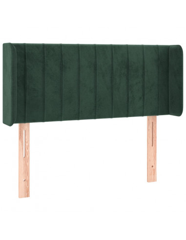 Testiera a LED Verde scuro 93x16x78/88 cm in Velluto