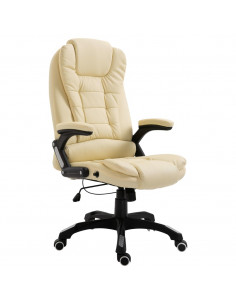 Sedia da Ufficio Crema in Similpelle 2