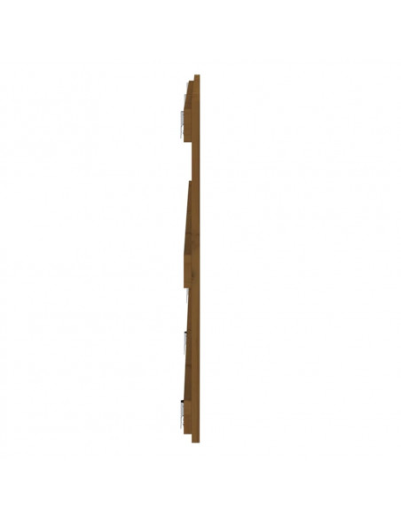 Testiera da Parete Miele 204x3x60 cm in Legno Massello di Pino