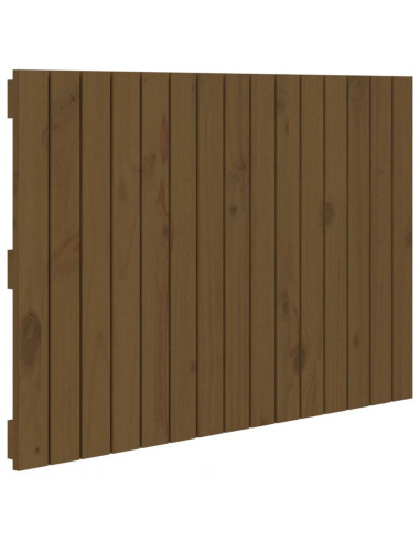 Testiera da Parete Miele 95,5x3x60 cm in Legno Massello di Pino