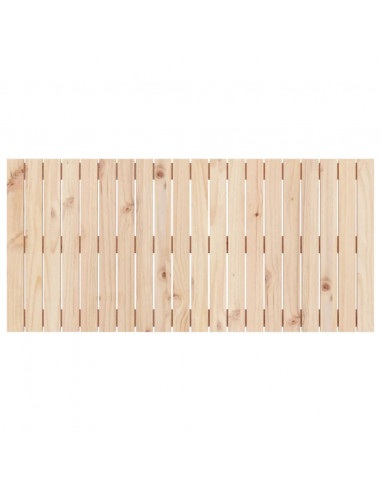 Testiera da Parete 127,5x3x60 cm in Legno Massello di Pino