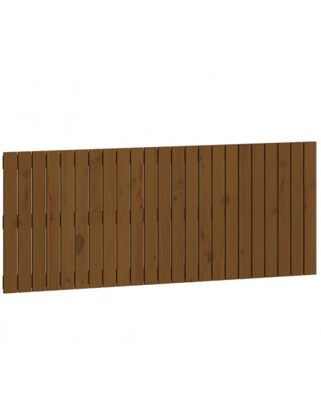 Testiera da Parete Miele 147x3x60 cm in Legno Massello di Pino