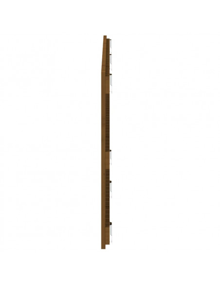 Testiera da Parete Miele 147x3x60 cm in Legno Massello di Pino