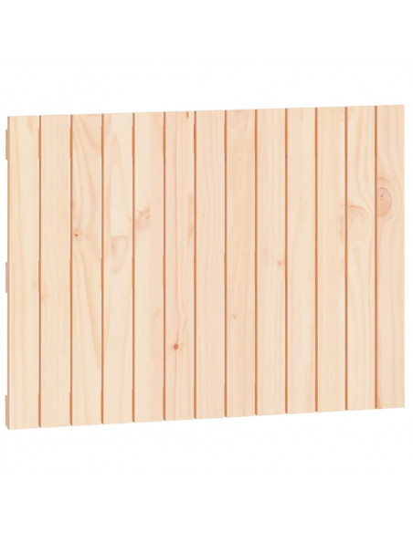Testiera da Parete 82,5x3x60 cm in Legno Massello di Pino