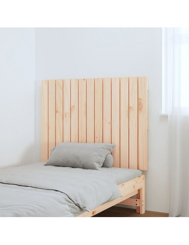 Testiera da Parete 82,5x3x60 cm in Legno Massello di Pino