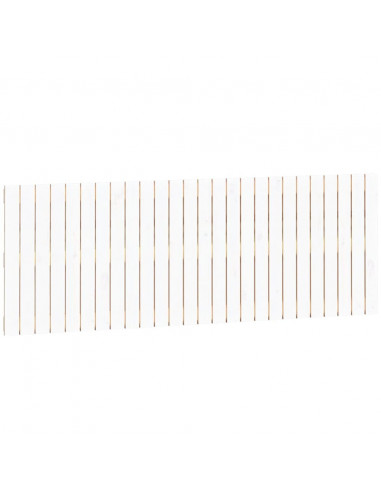 Testiera da Parete Bianca 166x3x60 cm in Legno Massello di Pino