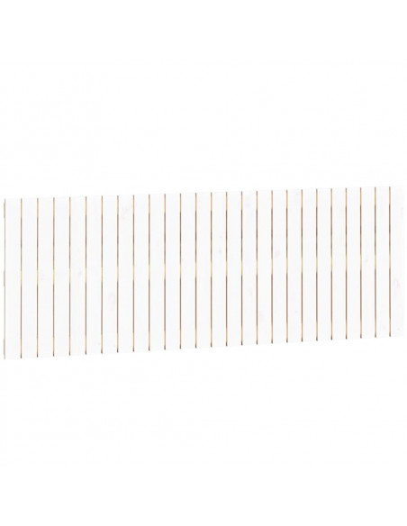 Testiera da Parete Bianca 166x3x60 cm in Legno Massello di Pino