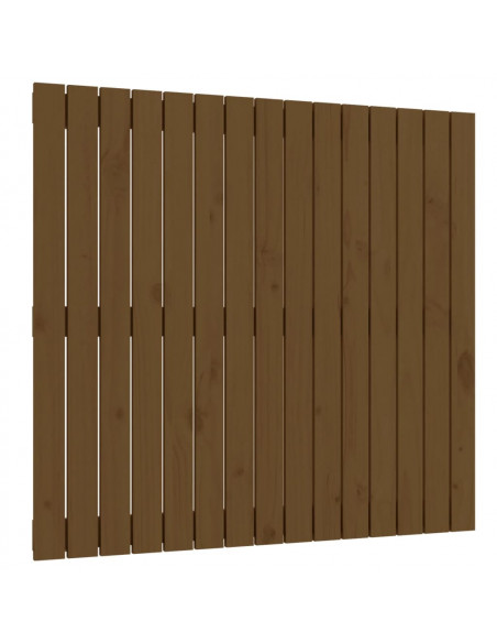 Testiera da Parete Miele 95,5x3x90 cm in Legno Massello di Pino