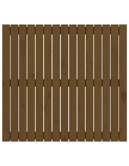 Testiera da Parete Miele 95,5x3x90 cm in Legno Massello di Pino
