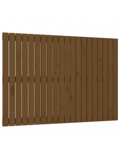 Testiera da Parete Miele 127,5x3x90cm in Legno Massello di Pino 2