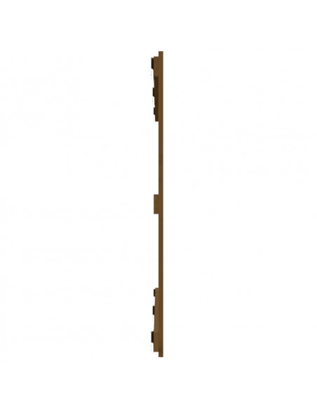 Testiera da Parete Miele 127,5x3x90cm in Legno Massello di Pino