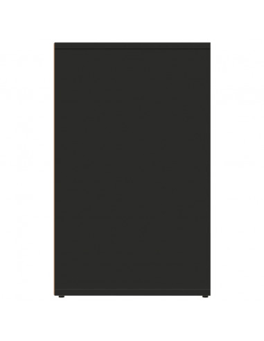 Armadietto per Cosmetici Nero 80x40x65 cm in Legno Multistrato