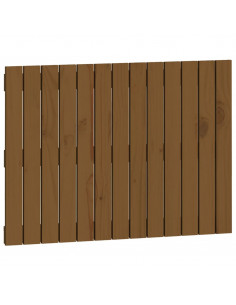 Testiera da Parete Miele 82,5x3x60 cm in Legno Massello di Pino 2