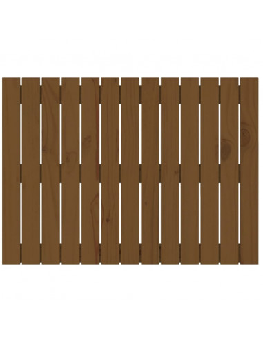 Testiera da Parete Miele 82,5x3x60 cm in Legno Massello di Pino