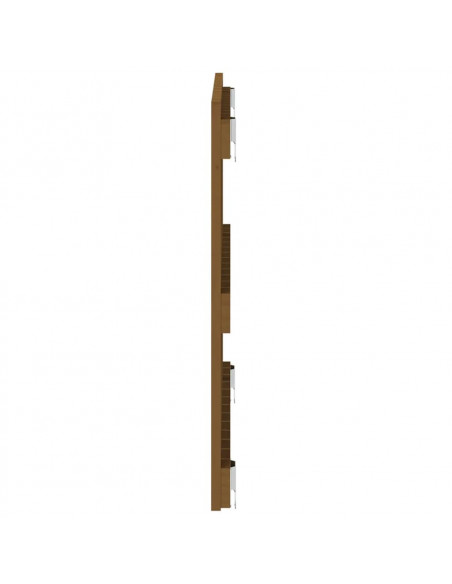 Testiera da Parete Miele 82,5x3x60 cm in Legno Massello di Pino