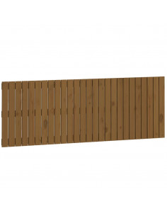 Testiera da Parete Miele 166x3x60 cm in Legno Massello di Pino 2