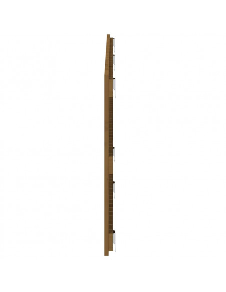 Testiera da Parete Miele 166x3x60 cm in Legno Massello di Pino